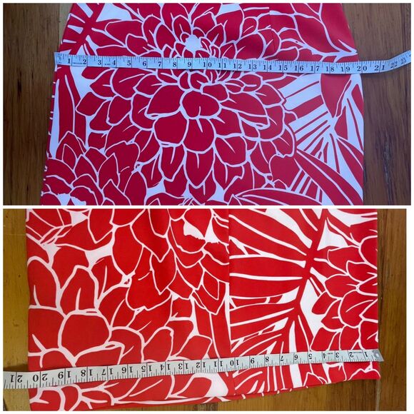 Ronni Nicole‎ Womens Sz 10 Floral Dress Sleeveless Red/White 36" Length Stretch - Picture 10 of 12